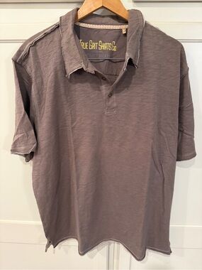 True Grit Men's Short Sleeve Polo in Dusty Mauve